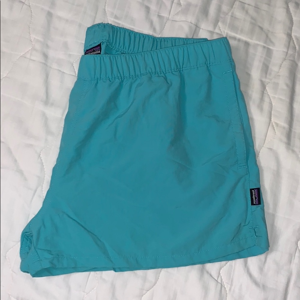 Patagonia Barely Baggies Howling Turquoise NWOT